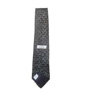 UTY | Black Paisley Tie | Green Pattern